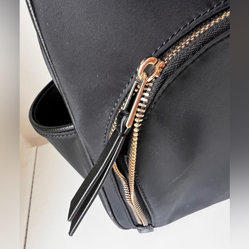 ♠️ Kate Spade ♠️ Dawn Medium Black Nylon Backpack EXCELLENT Used Condition $249 - Picture 10 of 16
